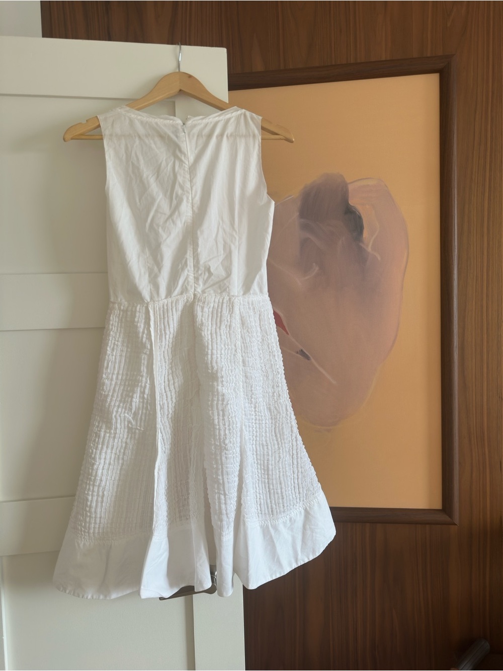 Prada White Textured Sleeveless Mini Dress - Picture 4 of 5